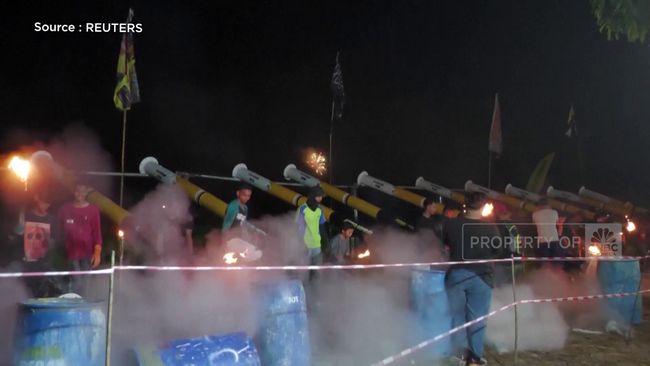 Tradisi Meriam Talang Meriahkan Lebaran di Malaysia