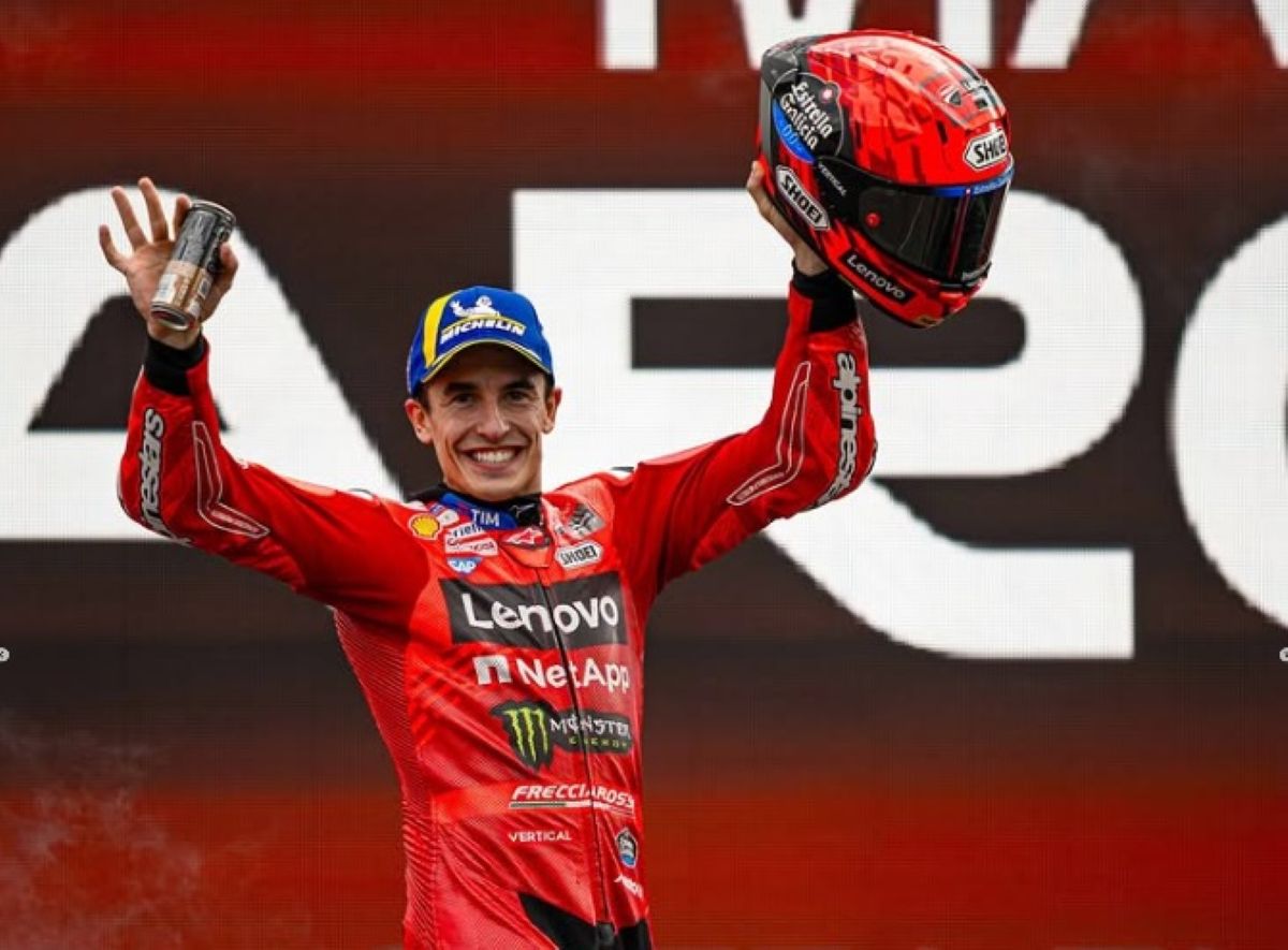 Marc Marquez Bahagia Sekaligus Sedih Usai Menang di MotoGP Belanda 2025 : Okezone Sports