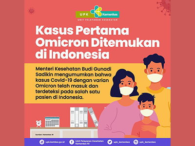 Media Sosial : Kasus Pertama Omicron Ditemukan di Indonesia