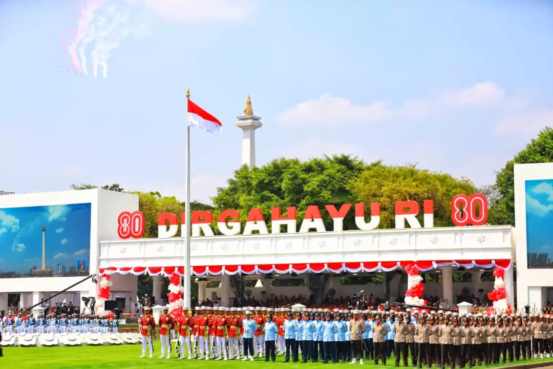 Kasau Hadiri Upacara Detik-detik Proklamasi HUT ke-80 Kemerdekaan RI