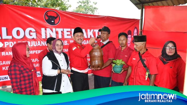 Peringati Hari Tani Nasional, PDIP Tulungagung Gelar Dialog Dengan Petani