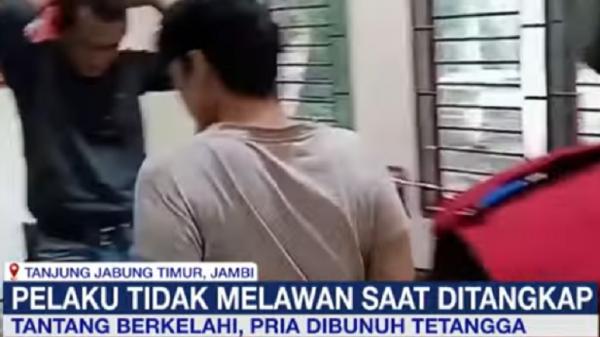 Pria Bertetangga di Tanjung Jabung Timur Duel Sengit Gunakan Senjata Tajam, 1 Tewas