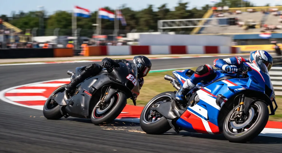 Keberhasilan Trackhouse Racing mengalahkan Aprilia pabrikan di MotoGP Assen disebabkan oleh kemampuan adaptasi teknis pebalap Raul Fernandez dan Miguel Oliveira yang lebih baik dalam mengendalikan motor Aprilia RS-GP 2024, bukan karena perbedaan spesifikasi mesin antar tim.